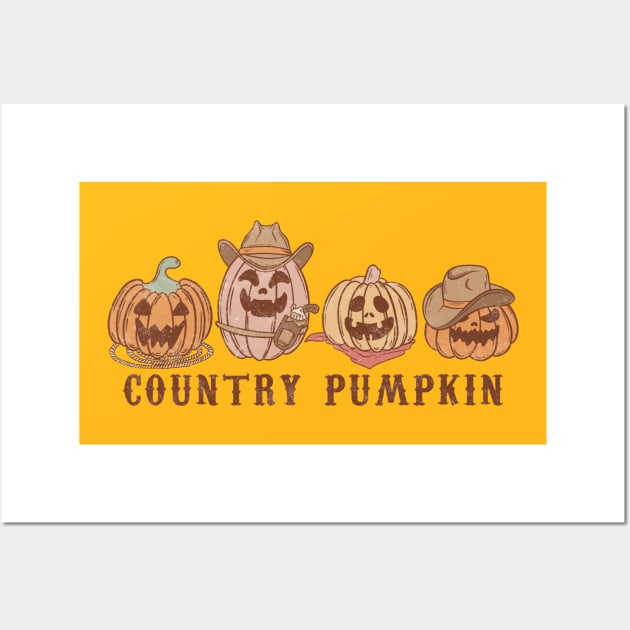 country pumpkin halloween Wall Art by tranvanxoai